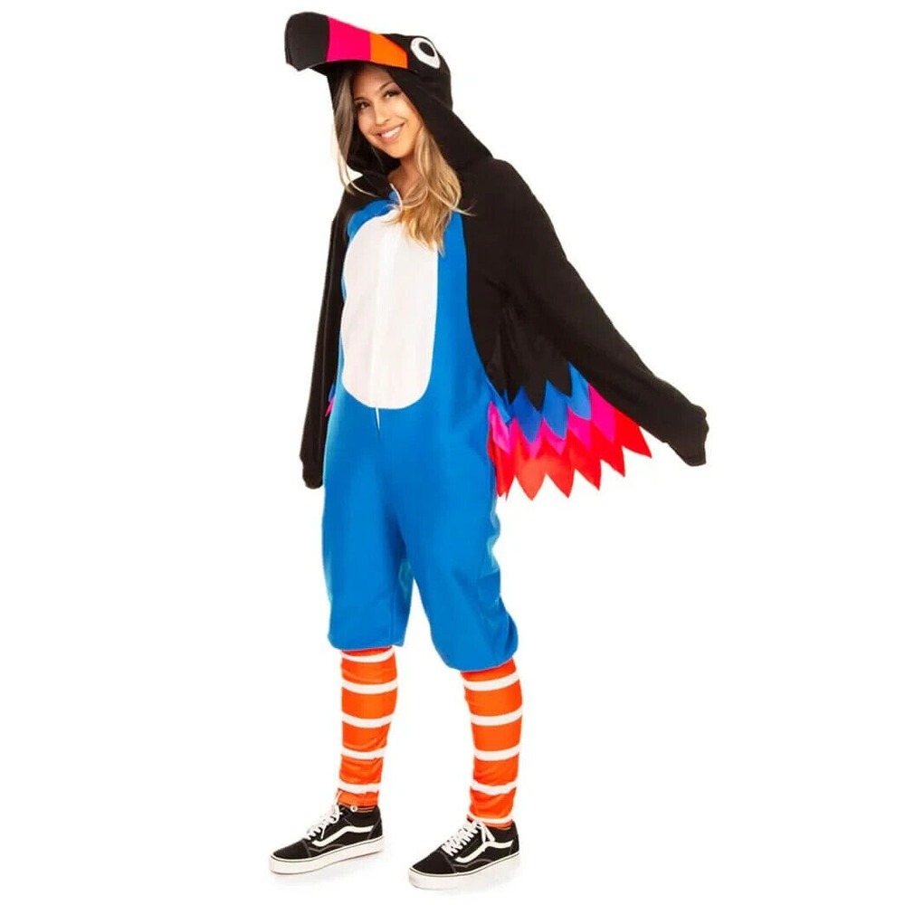 Tipsy Elves Blue Black Pink Orange Toucan Costume